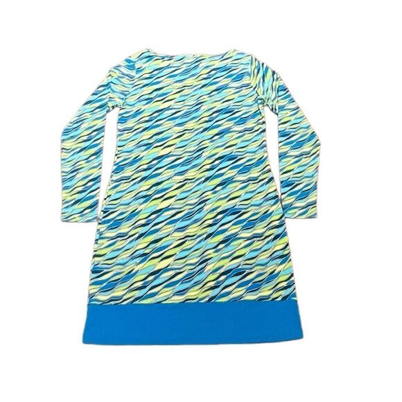 Michael Kors Long Sleeve Border Dress, Limeade, Size S, NWT - Picture 5 of 10